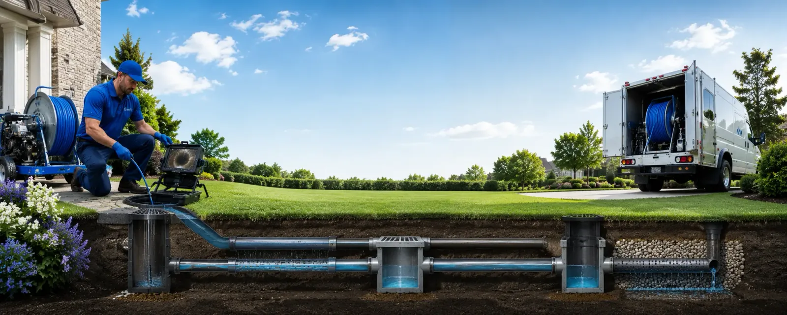Outdoor drain cleaning information for Claudville, VA